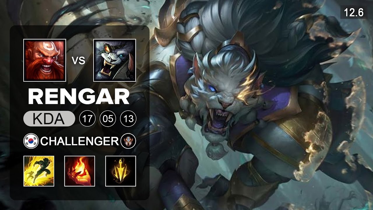 Rengar vs Gragas Top - KR Challenger - Season 12 Patch 12.6