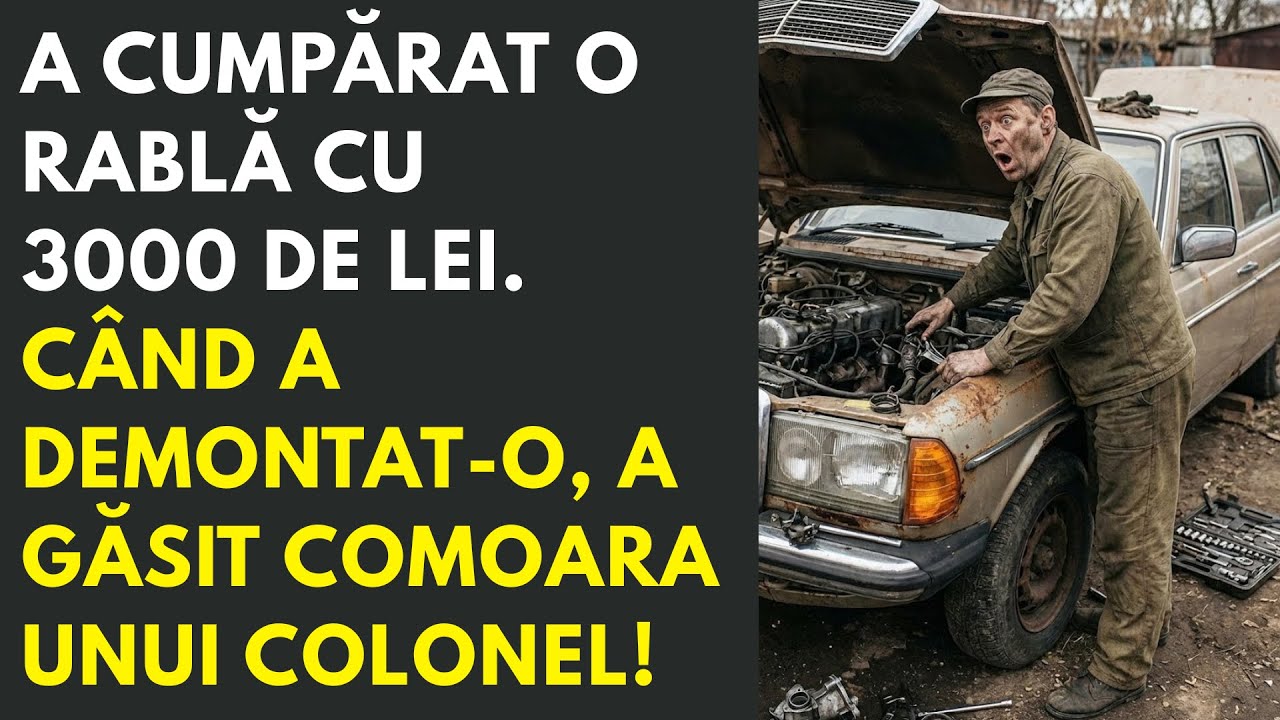 A cumpărat o rablă cu 3000 de lei. Când a demontat-o, a găsit comoara unui colonel!