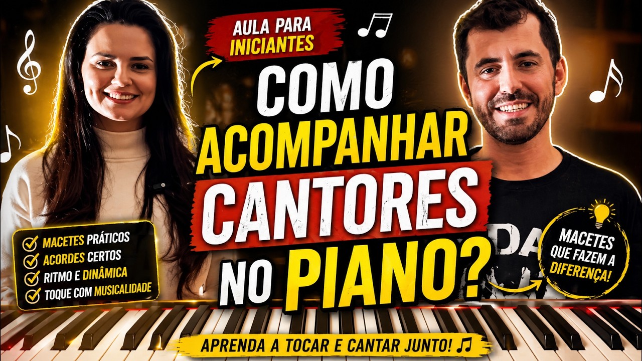 Como acompanhar cantores no Piano? Quais são os macetes? Aula para Iniciantes🎵