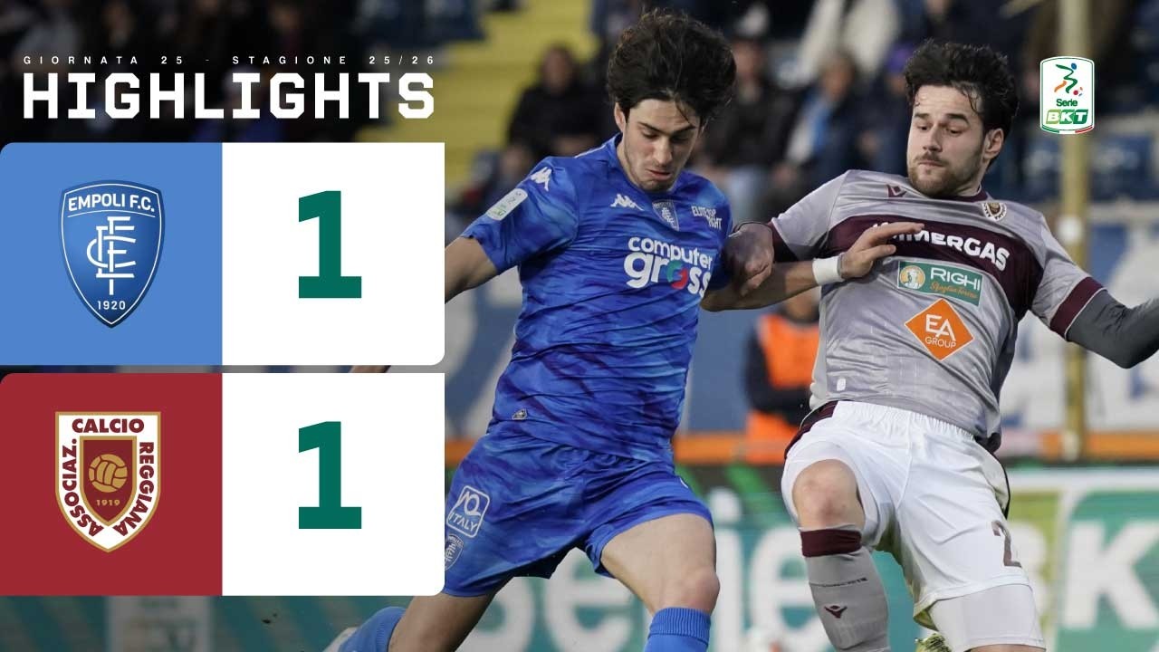 Empoli-Reggiana 1-1 | Un gol per tempo: apre Girma, S. Shpendi la riprende | HIGHLIGHTS Serie BKT
