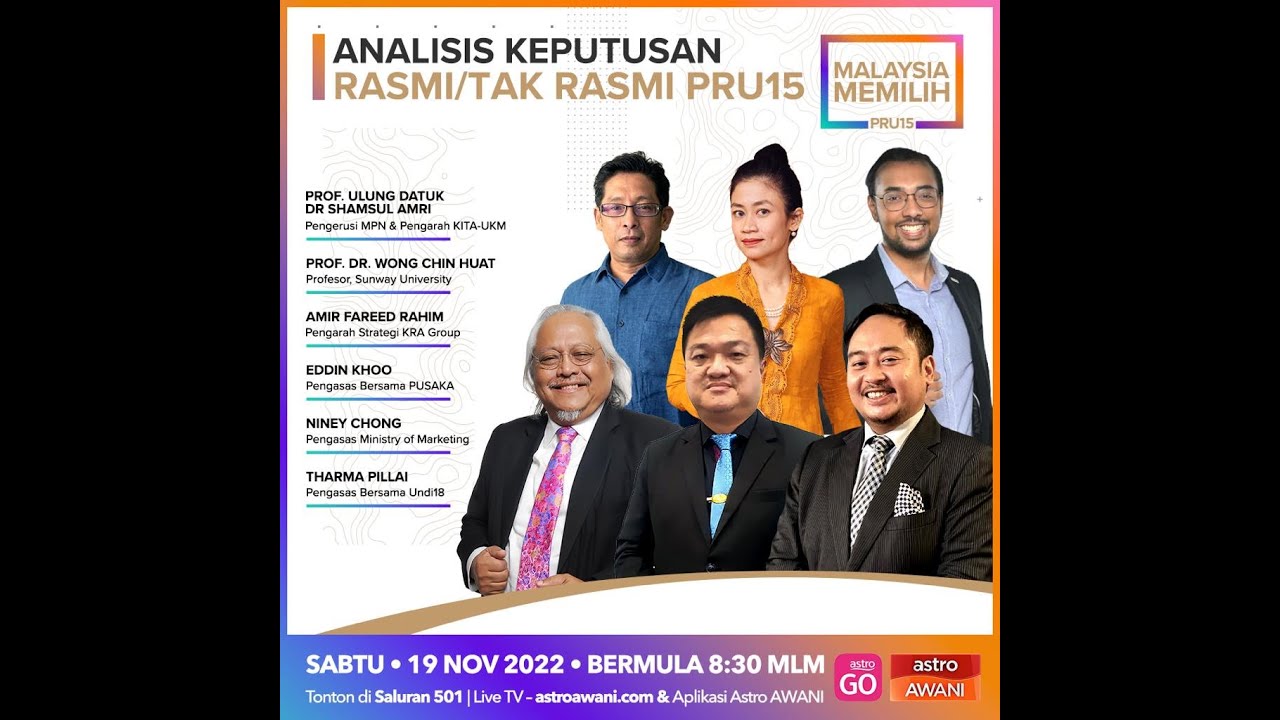 [LANGSUNG] Perkembangan terkini #PRU15 setakat jam 8.30 malam | 19 Nov 2022