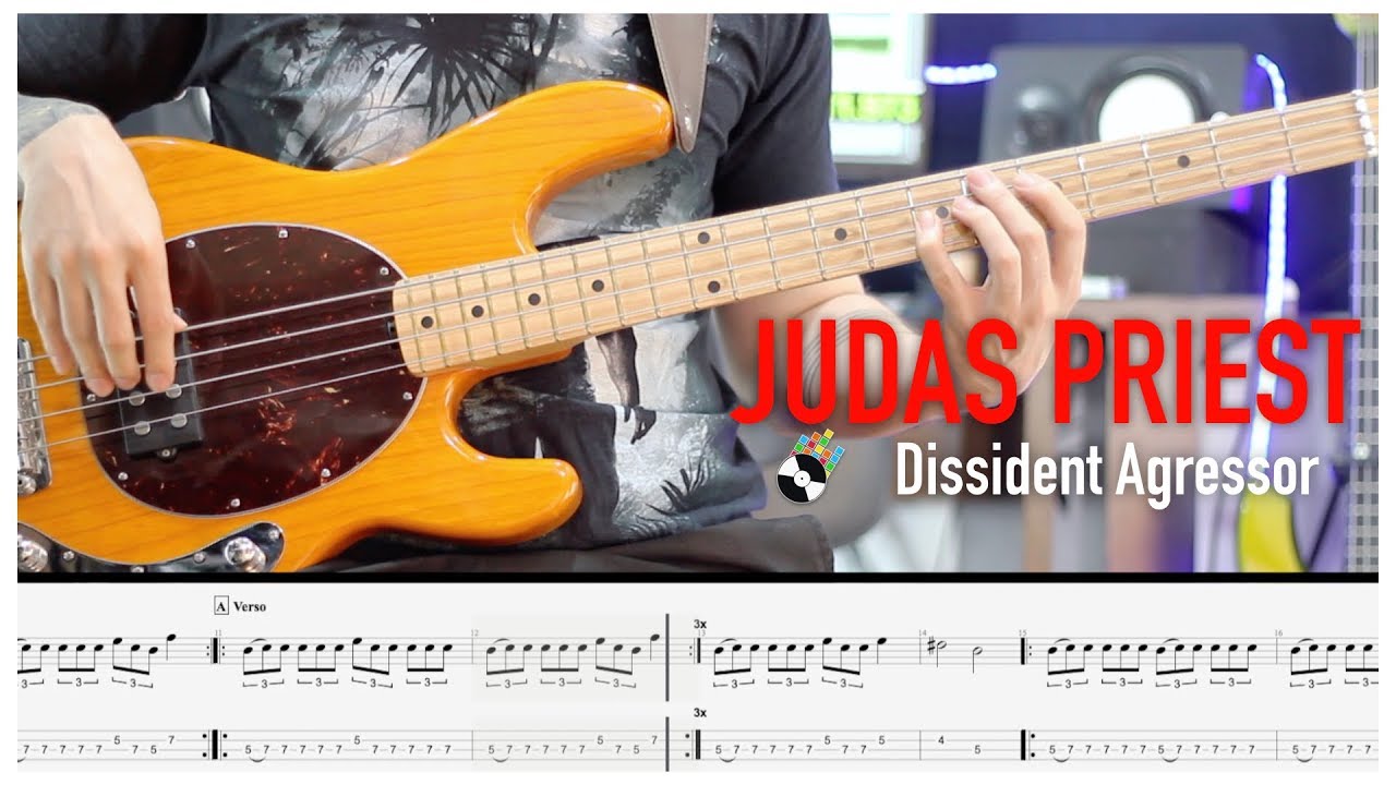 Dissident Agressor BASS from JUDAS PRIEST (sheet/tab included) @robsonbaroli