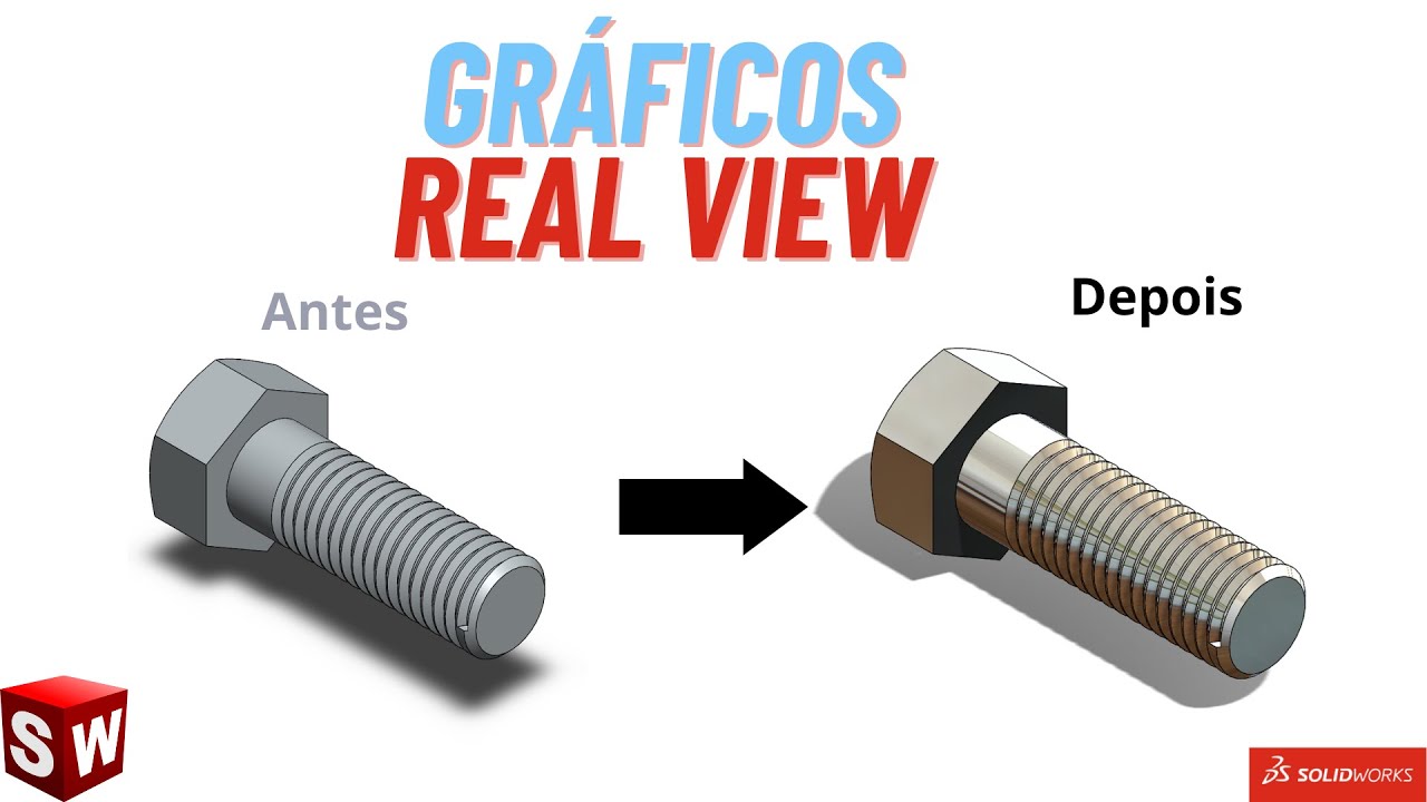 Como ativar gráficos REAL VIEW no Solidworks