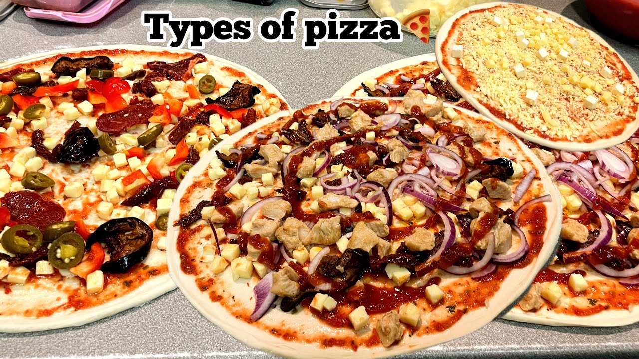 Pizza: Various pizzas filled with extra cheese😮Mixed beef fillet pizza,Chicken mix,4 cheese pizza🔥