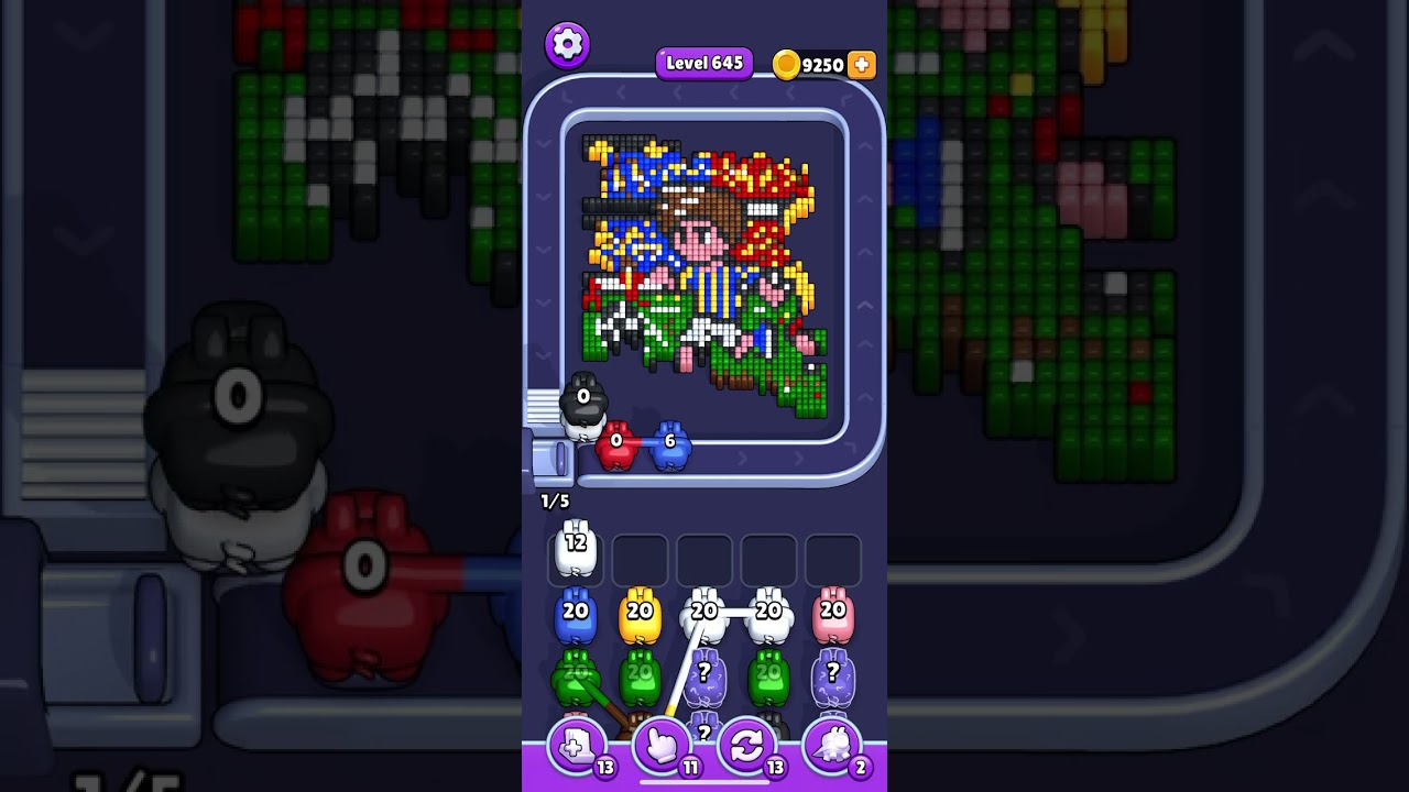 【 Pixel Flow 】Level 645 Fail.19