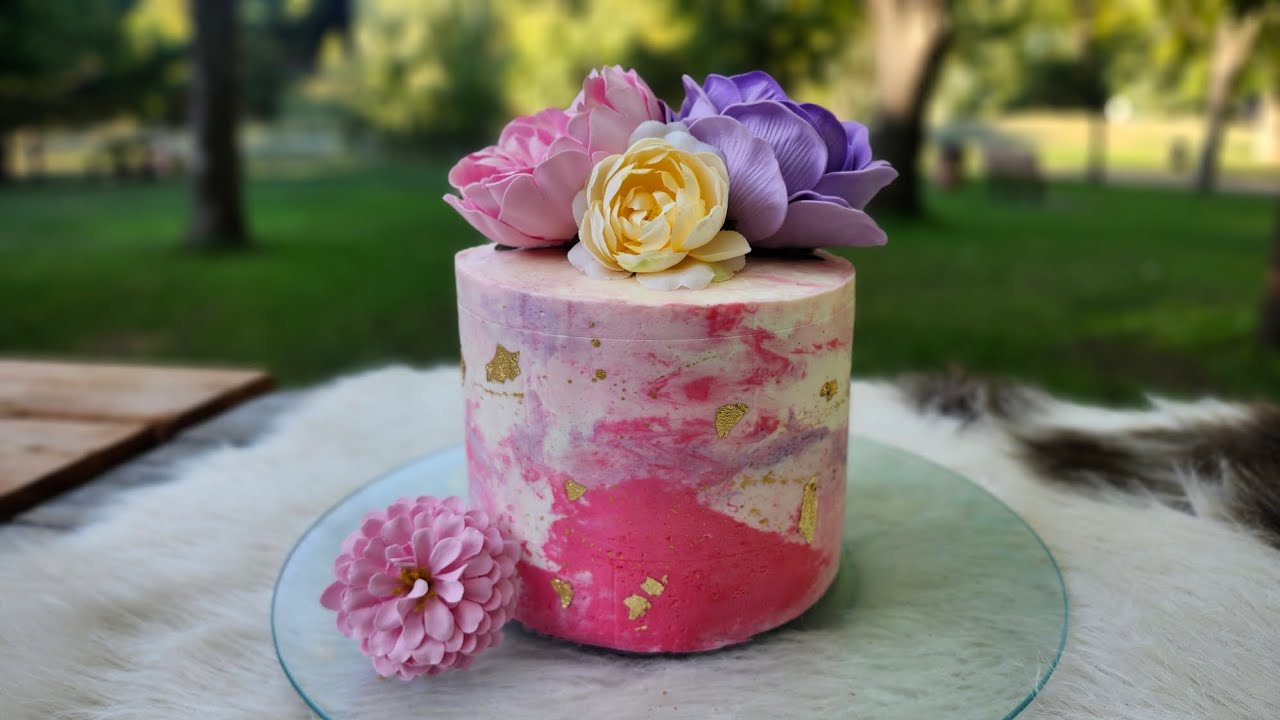 دورة مجانية في الكيك ديزاين ماربري جينواز ليزانسار كريمة الزبدة السويسرية /Cake design marbré
