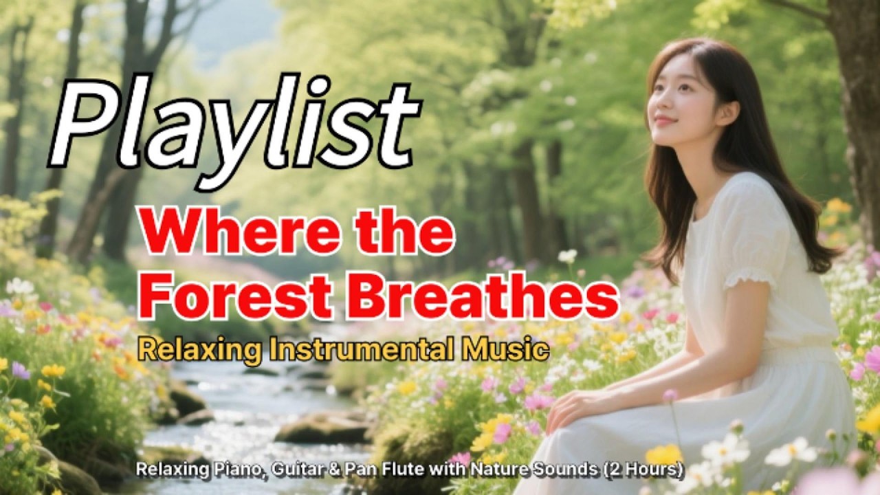 Where the Forest Breathes | Relaxing Instrumental Music (Piano, Guitar & Pan Flute) – 2 Hours