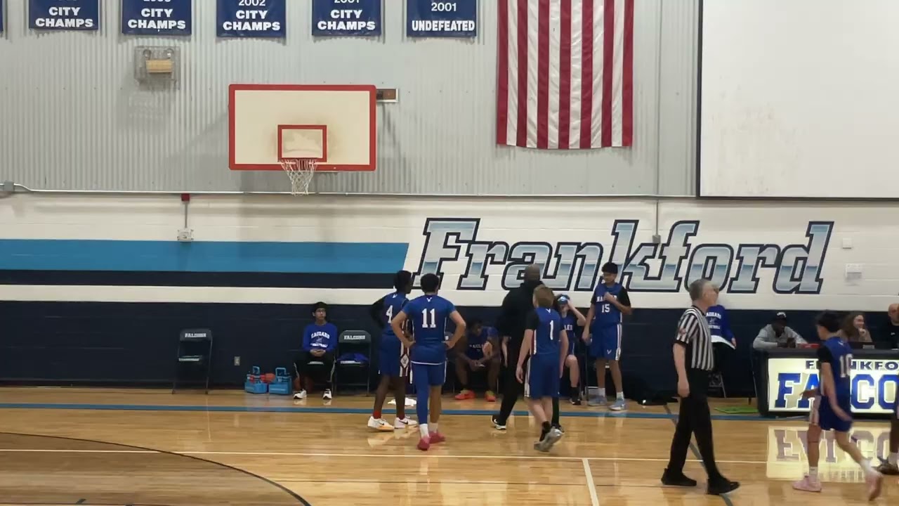 HMS 8th grade A team vs Frankford 2nd Qtr.