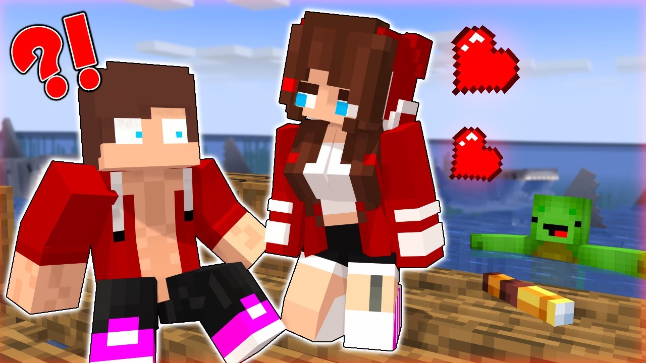 MAIZEN - JJ and Mikey Ocean Challenge - Minecraft Animation JJ & Mikey
