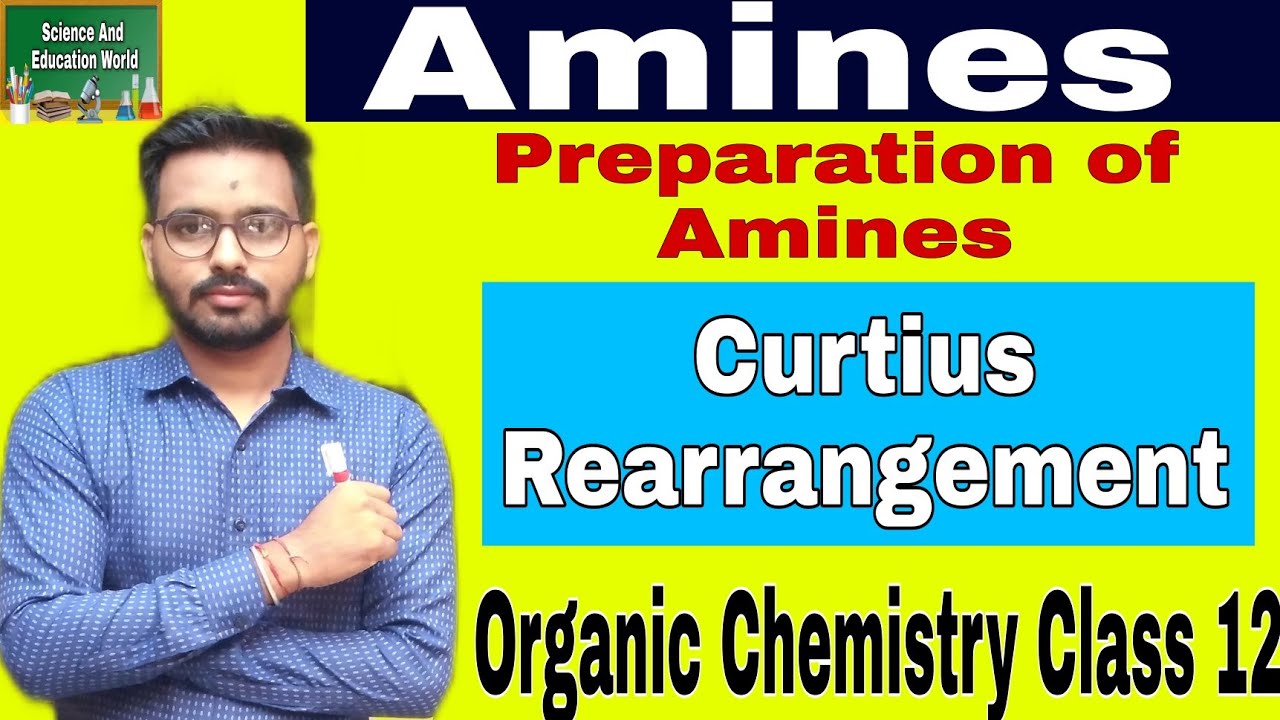 Curtius Reaction | Preparation of Amines|organic chemistry class 12 | rearrangement| #shorts #short