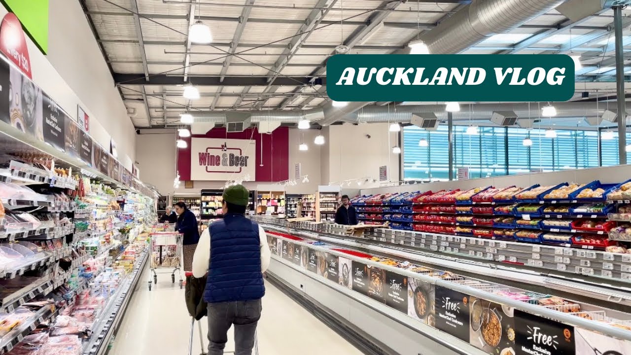 Life in New Zealand Vlog 58 | Local Supermarket, preparing a warm salad at home, Browns Cafe Remuera