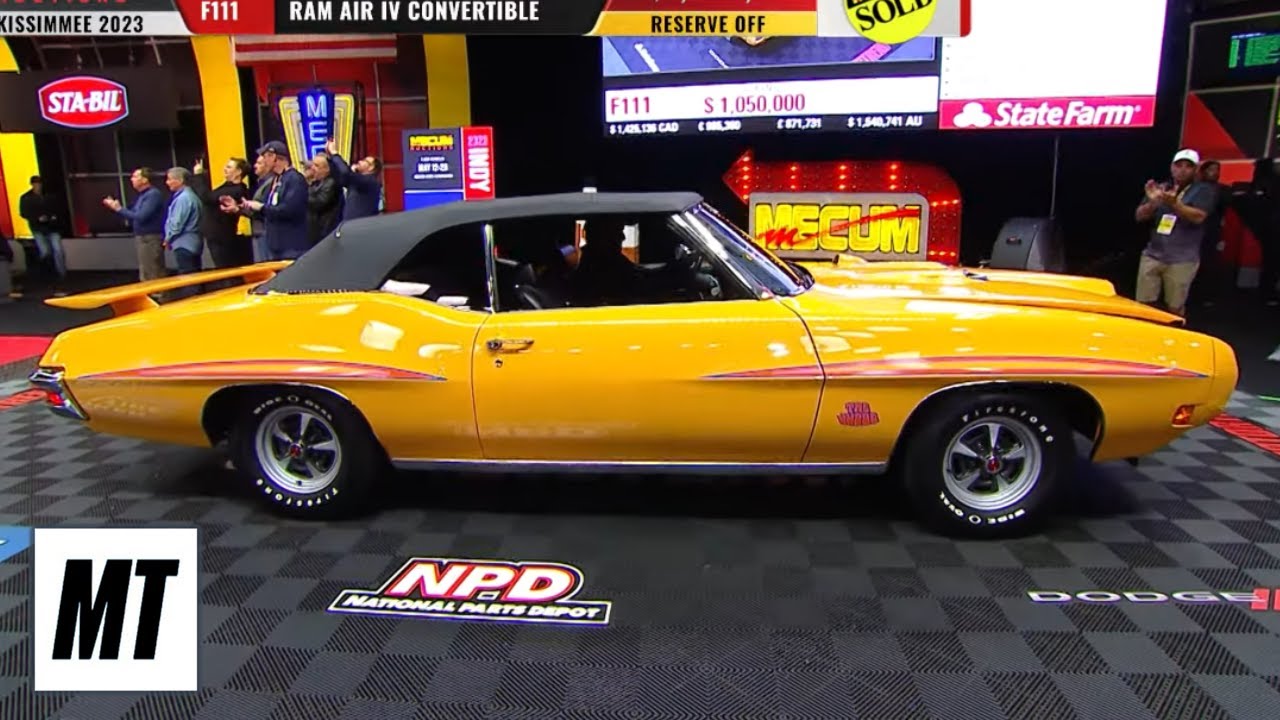 1970 Pontiac GTO Judge Ram Air IV Convertible | Mecum Auctions Kissimmee | MotorTrend