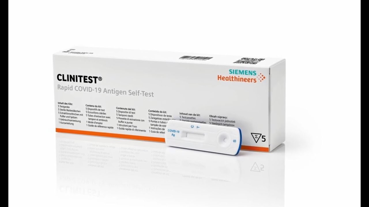 Instructie Siemens Clinitest Corona Zelftest