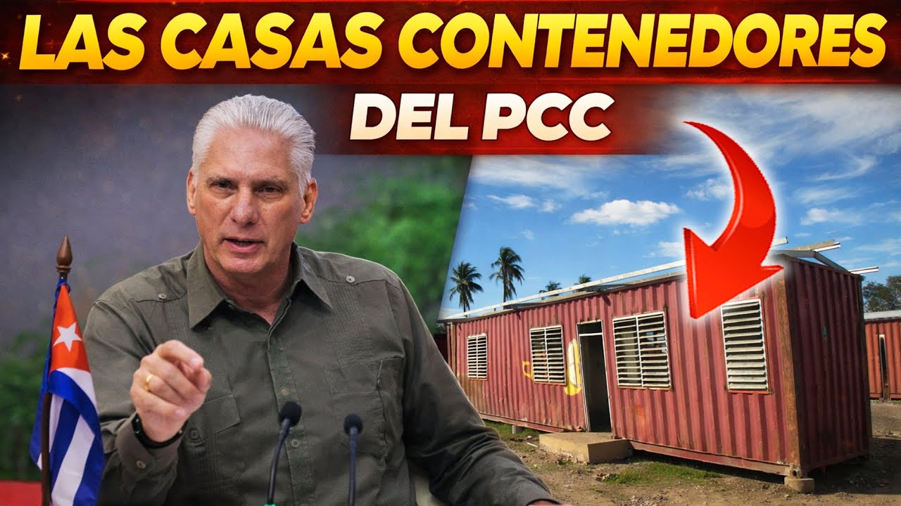 Diaz Canel ENTREGA las primeras casas contenedores hechas en CUBA !!!