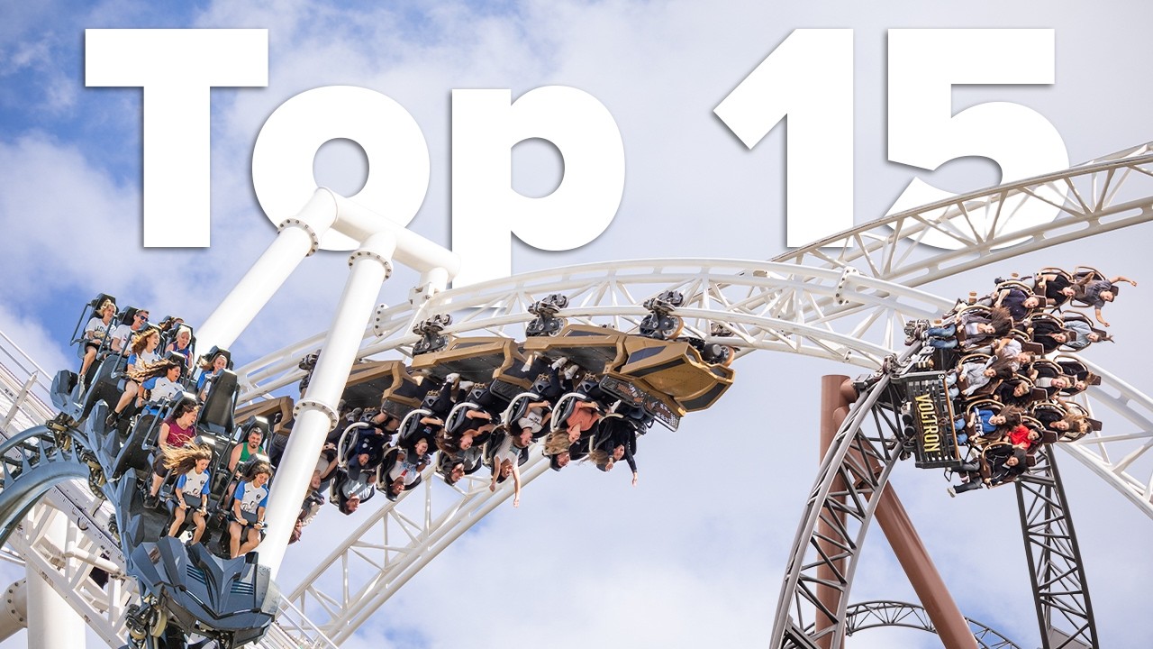 Top 15 roller coasters  - 2025