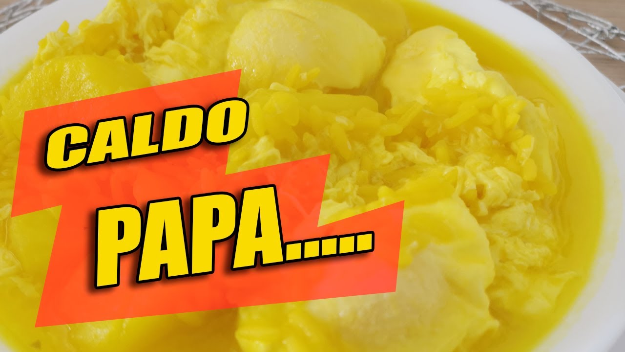 ⬜🟦🟨Cómo hacer CALDO DE PAPAS CANARIO ▶ [PASO A PASO]⬜🟦🟨