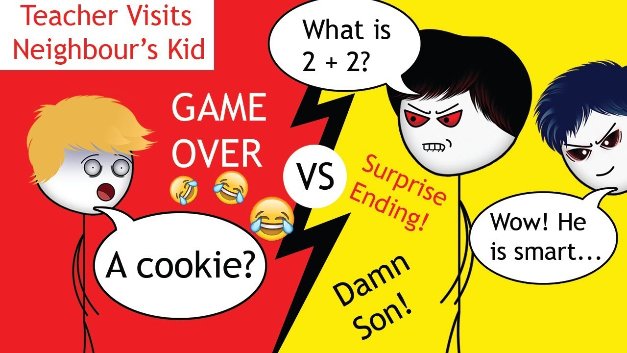 When a Neighbour's Kid is visited by his Teacher