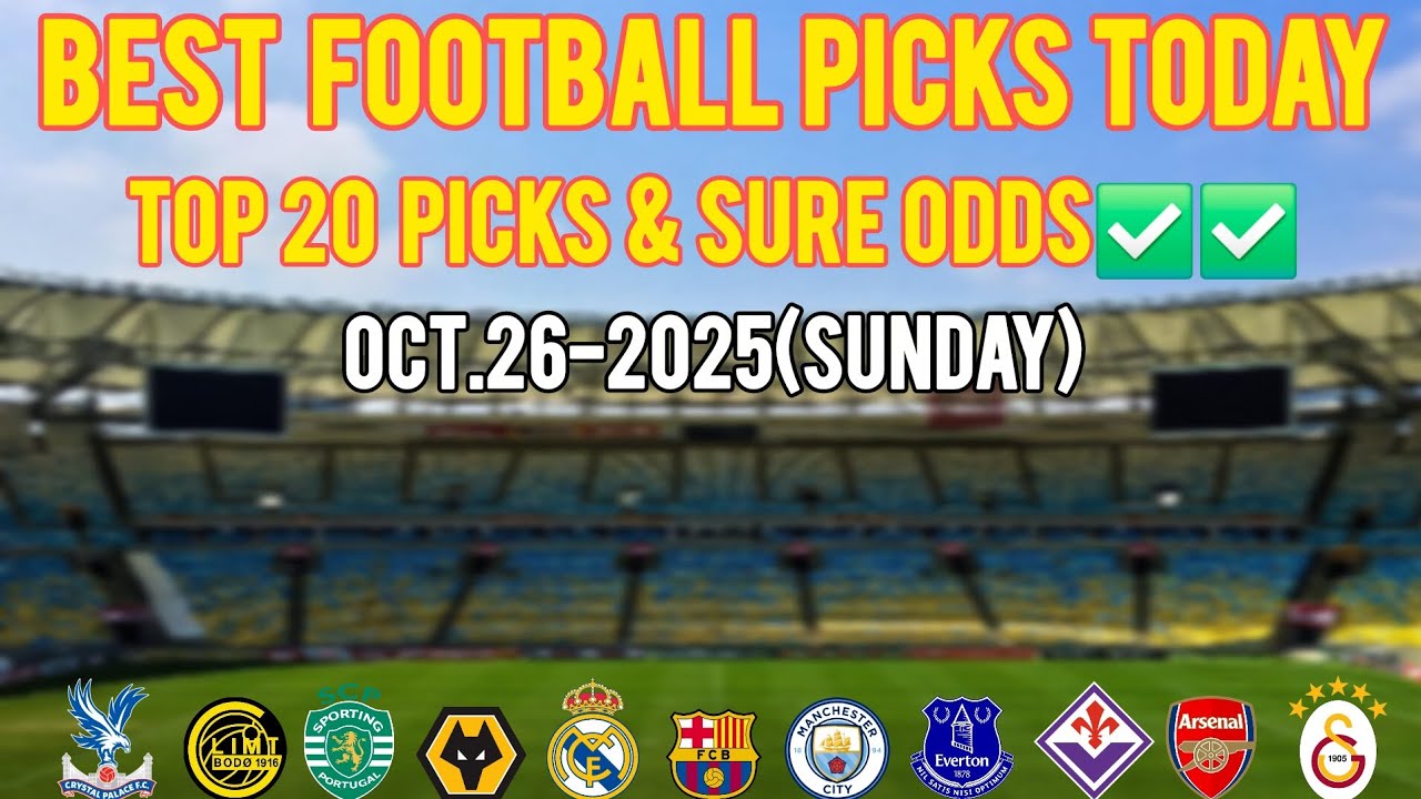 Sunday's Top 20 Football Predictions-Sure Wins,BTTS,Over1.5goals & Win Either Half🔥🔥