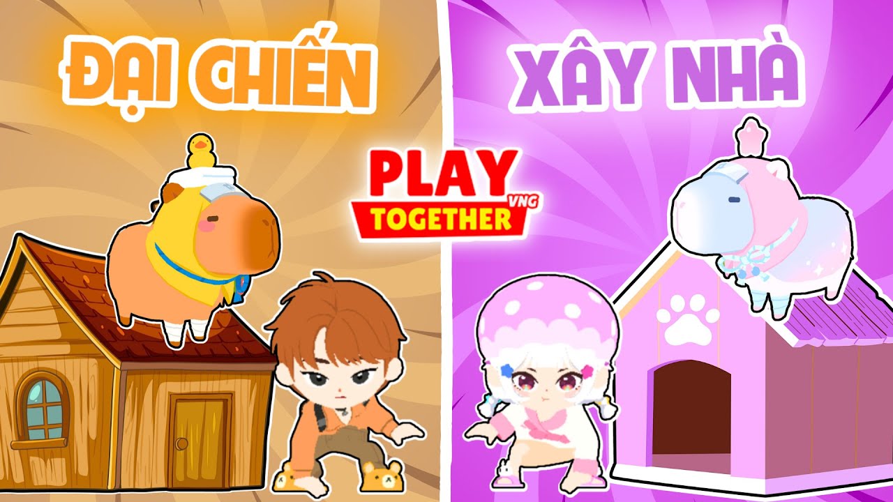 PLAY TOGETHER | BEDY SOLO SÂY NHÀ CHO PET CAPYBARA MỚI CÙNG MEO VÀ CÁI KẾT