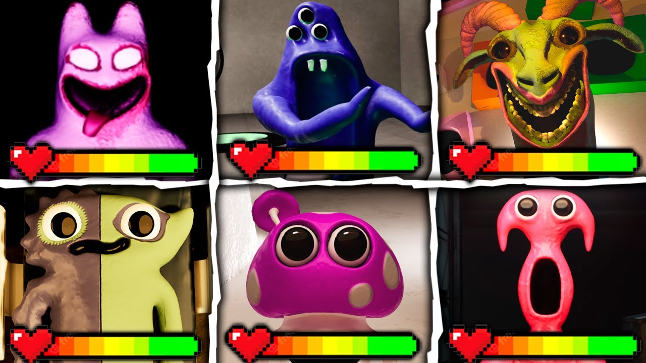 Garten of Banban 0 - All Bosses With Healthbars
