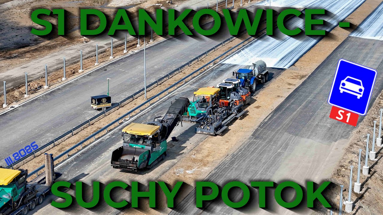 S1 Kosztowy - Bielsko-Biała, odcinek III Dankowice - Bielsko-Biała - MARZEC 2025 [DRON][4K]