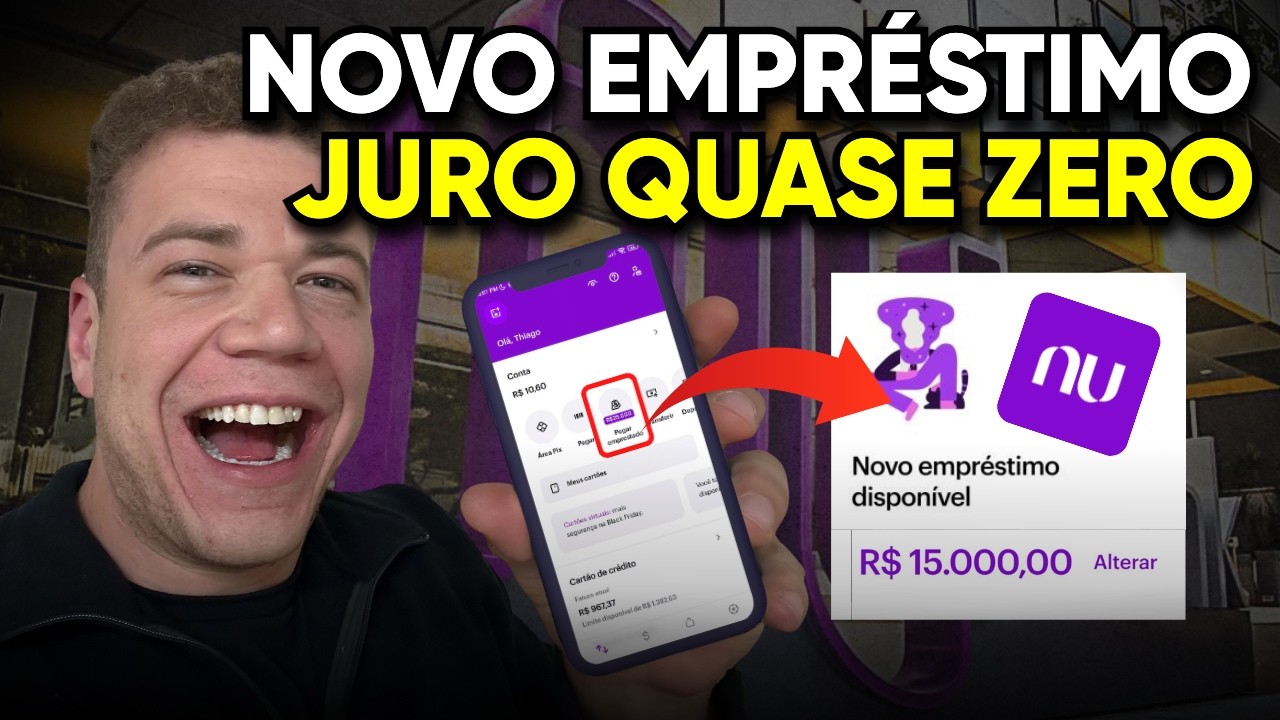 CONHEÇA O NOVO EMPRÉSTIMO DE JUROS BAIXOS DA NUBANK