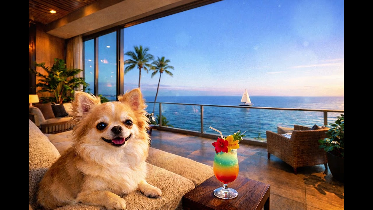 作業用ジャズピアノBGM｜海の見えるラウンジで作業する午後（60分）Ocean View Lounge Jazz