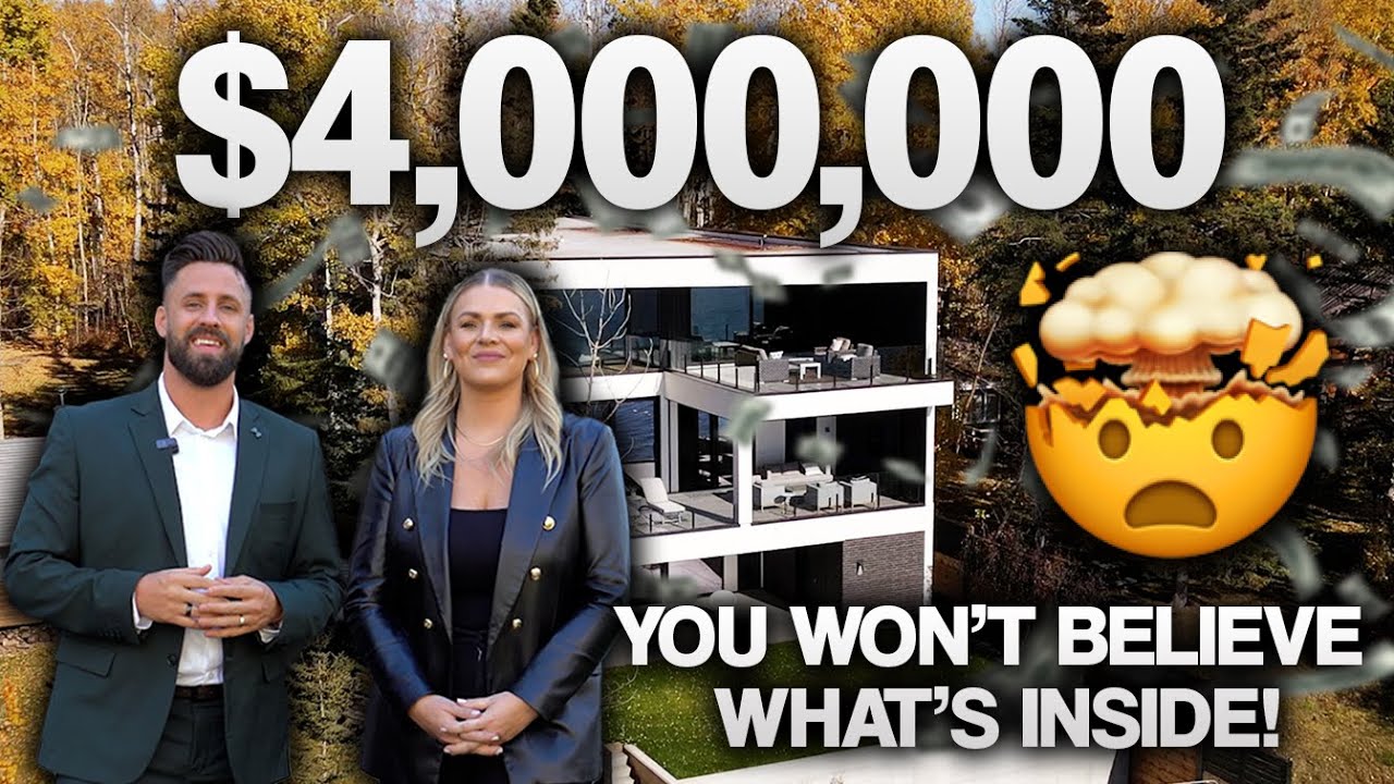 Touring $4,000,000 Lakefront mansion in Sylvan Lake