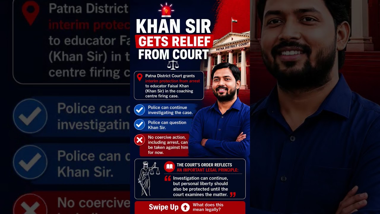 🚨 Khan Sir Gets Relief From Arrest | What The Court Really Said ⚖️