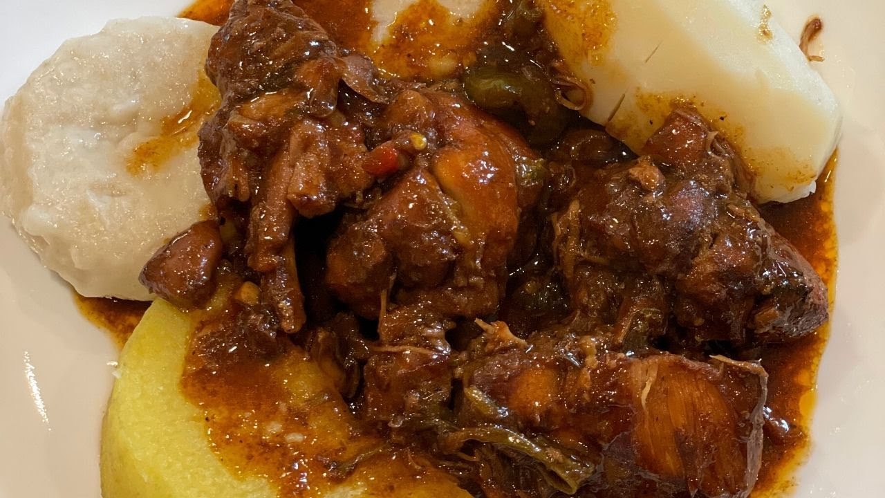 Stew Chicken With Boiled Dumplings, Yellow Yam & Potatoes / Cook With Me / Delicious