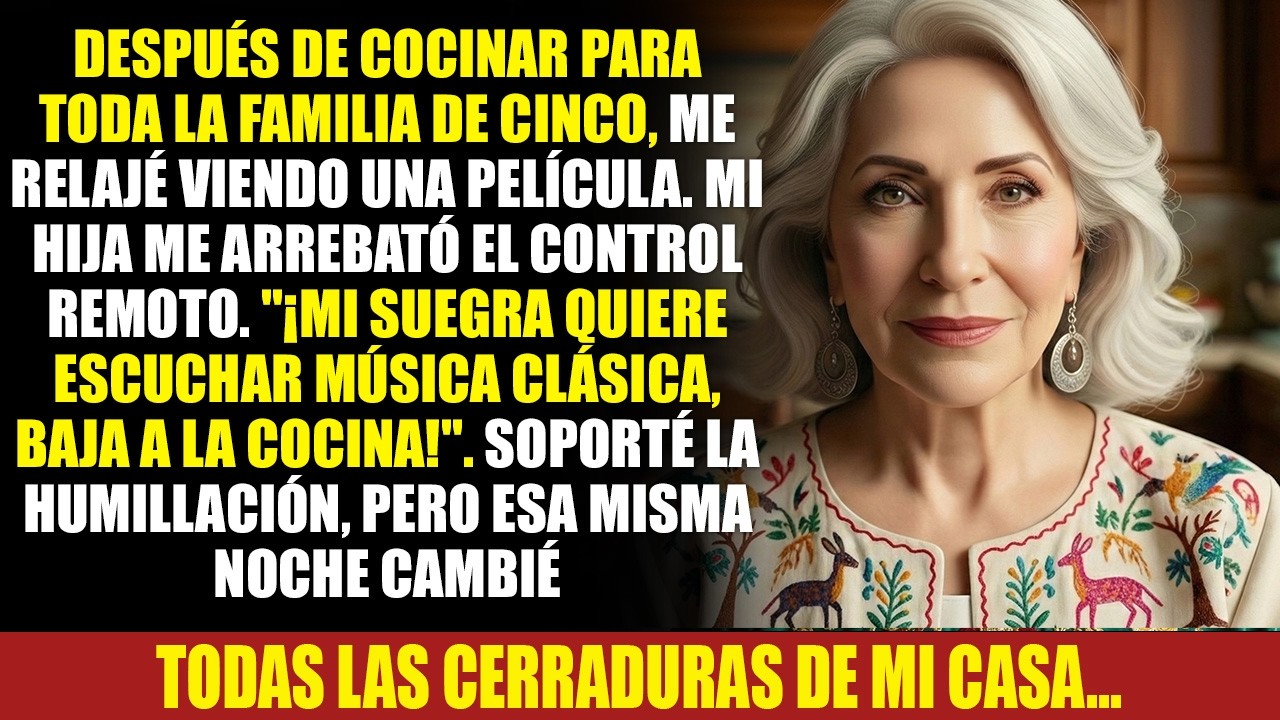 Veía mi película, mi hija me arrebató el control por la música clásica de su suegra. Así que...