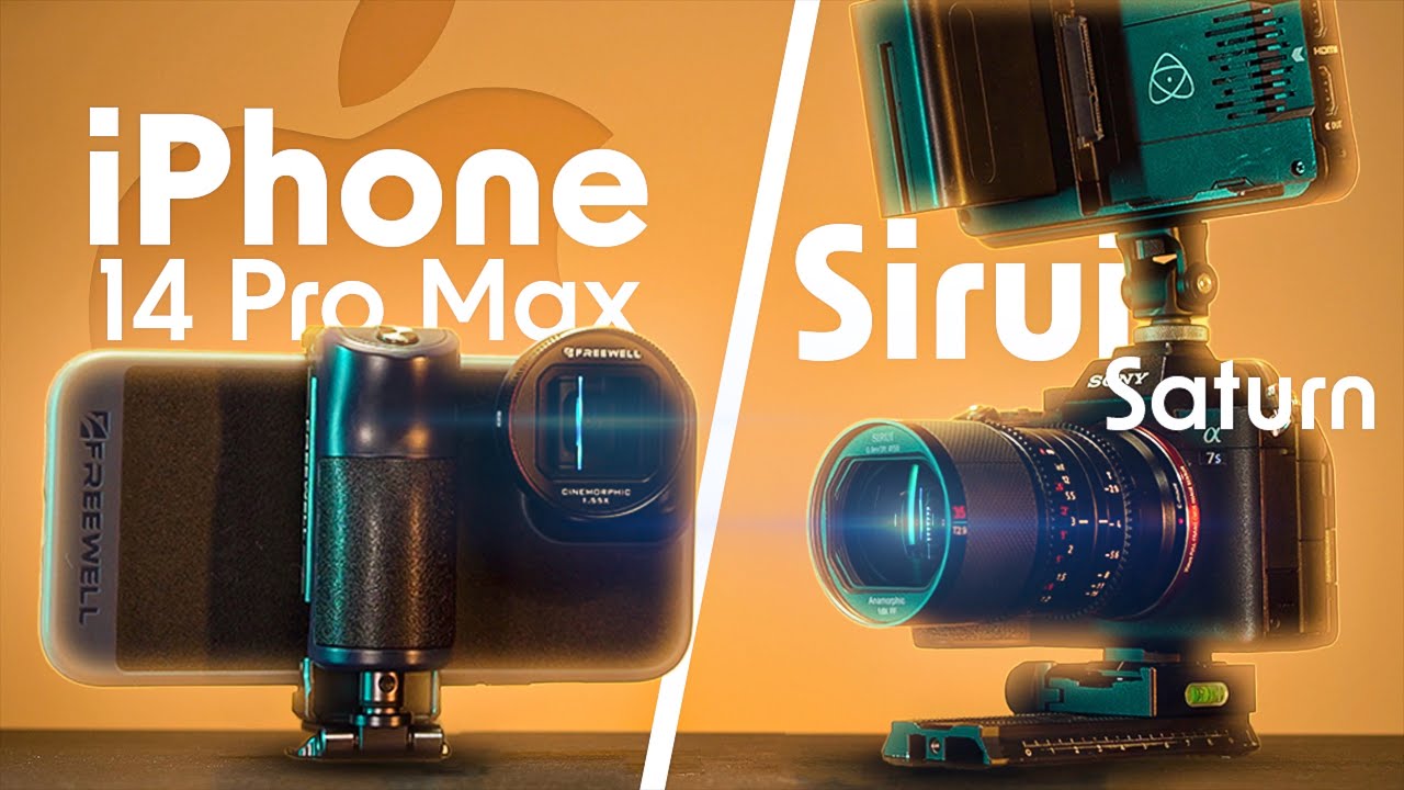 iPhone 14 Pro Max & Freewell Anamorphic 1.55x Lens vs PRO Camera and Sirui Anamorphic