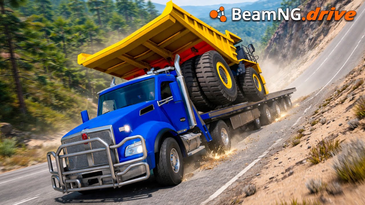 ¡Nos QUEDAMOS SIN FRENOS en BAJADA EXTREMA! | BeamNG.drive