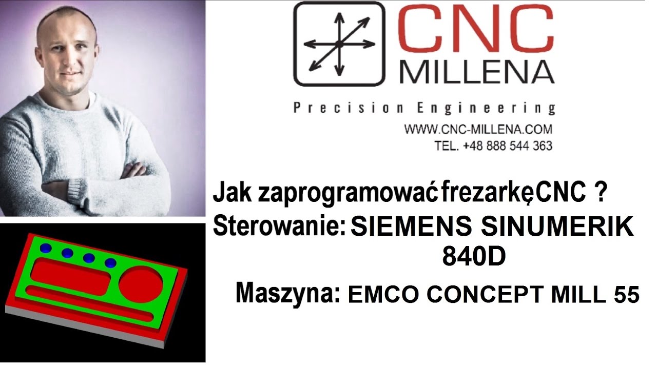 Jak zaprogramować frezarkę CNC? Sinumerik 840 d M (cykle i g code)