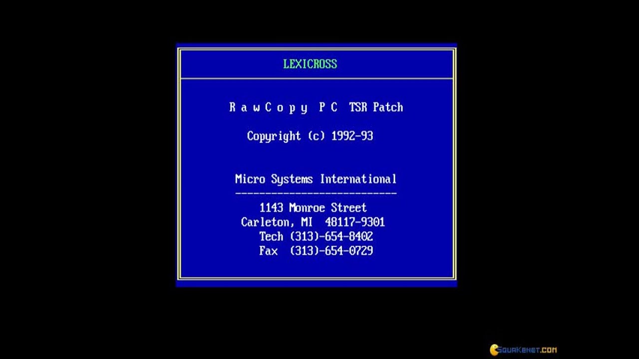 Lexi-Cross gameplay (PC Game, 1991)