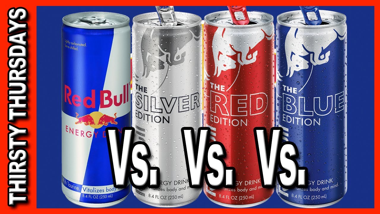 Red Bull Line Up Review - Red Bull vs Red vs Blue vs Silver