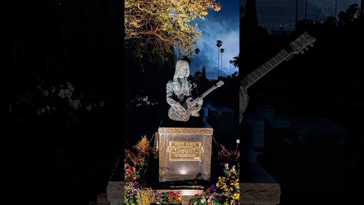 Grave of Punk Rock Pioneer Johnny Ramone 