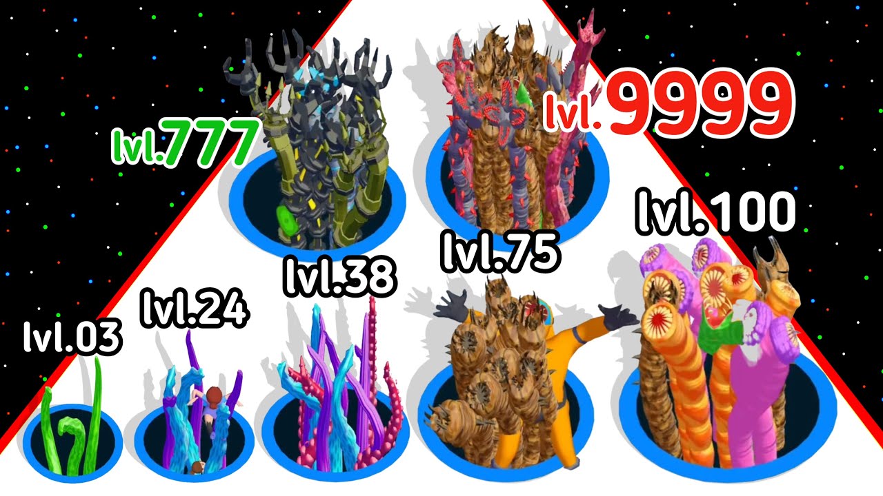 (2025) Alien Hole 3D Run Game Level Up Alien Max_Level Gameplay