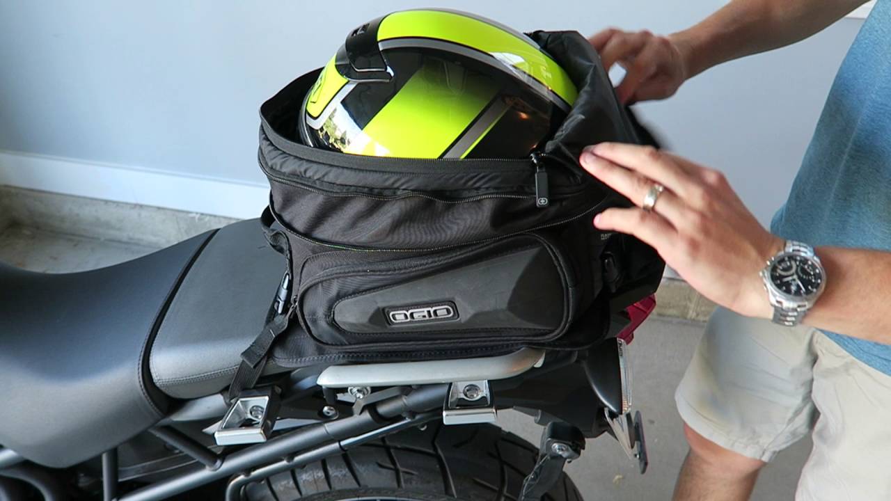 Ogio Stealth Tail Bag Review and Install on Triumph Tiger Motorcycle