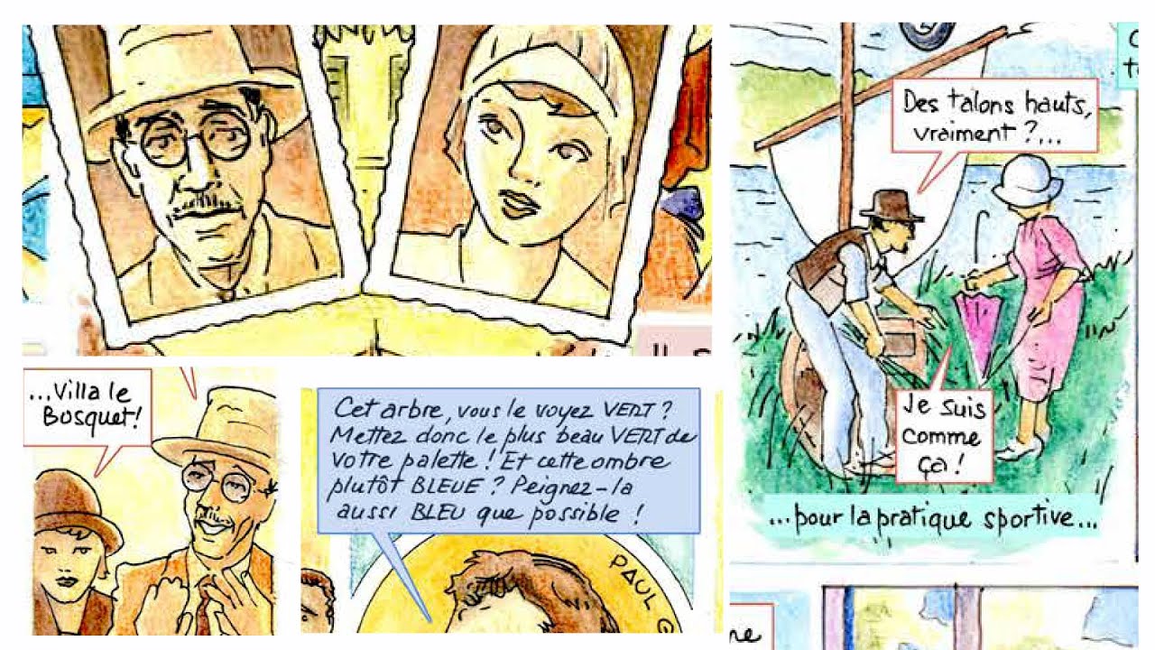 Bonnard du côté du Cannet en bande dessinée