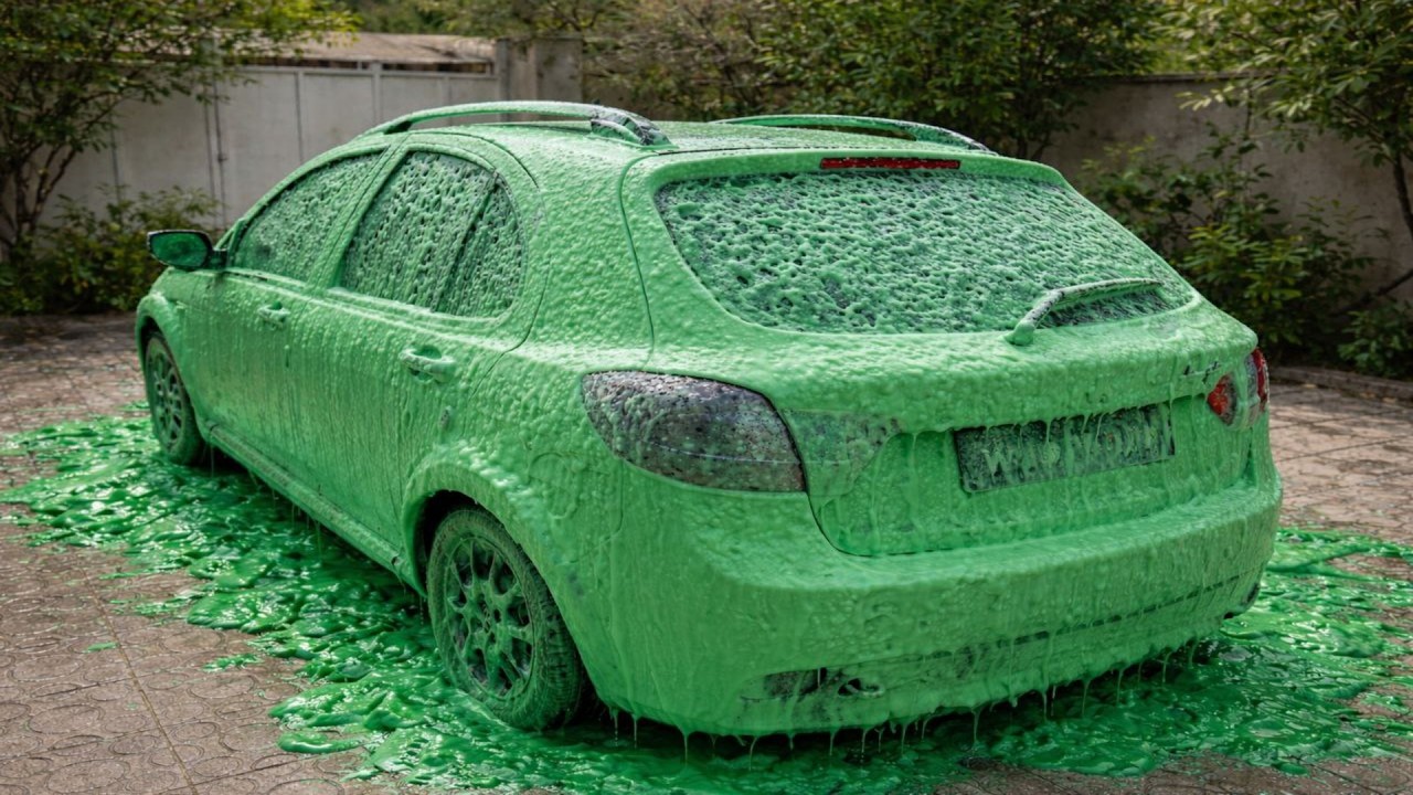 INSANE Green Foam Car Wash💚 | Satisfying Deep Clean ASMR