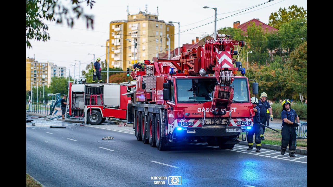 BALESET SZEGED RÓKUSI KRT 2024 08 25 Tűzoltó