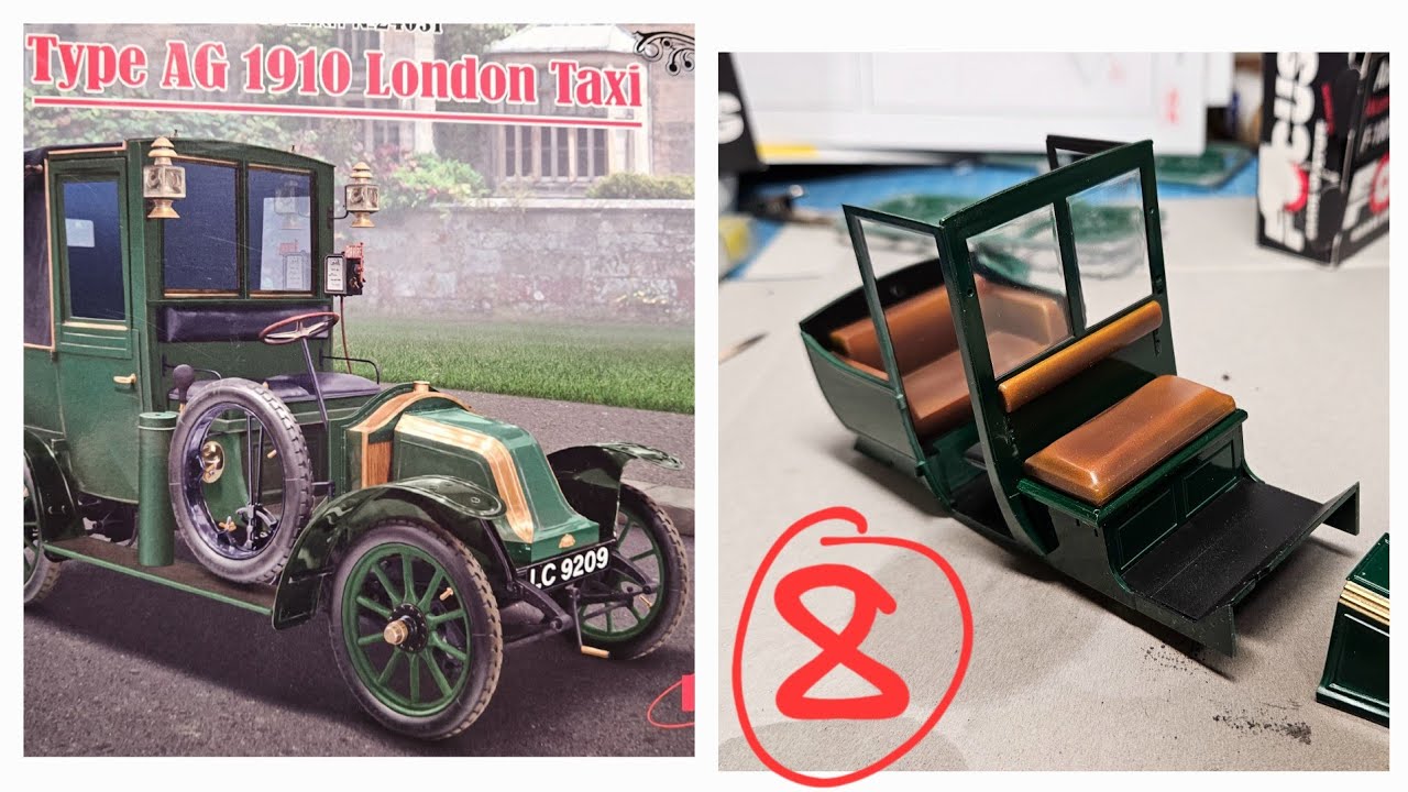 8️⃣RENAULT 1910 TYPE AG (..LONDON TAXI ..) ICM 1/24 scale