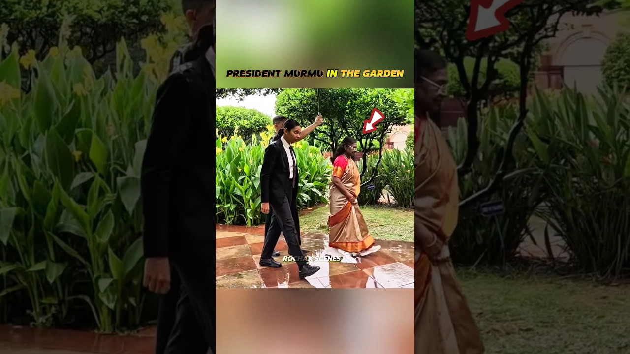 PRESIDENT DROPADI MURMU IN GARDEN #shorts