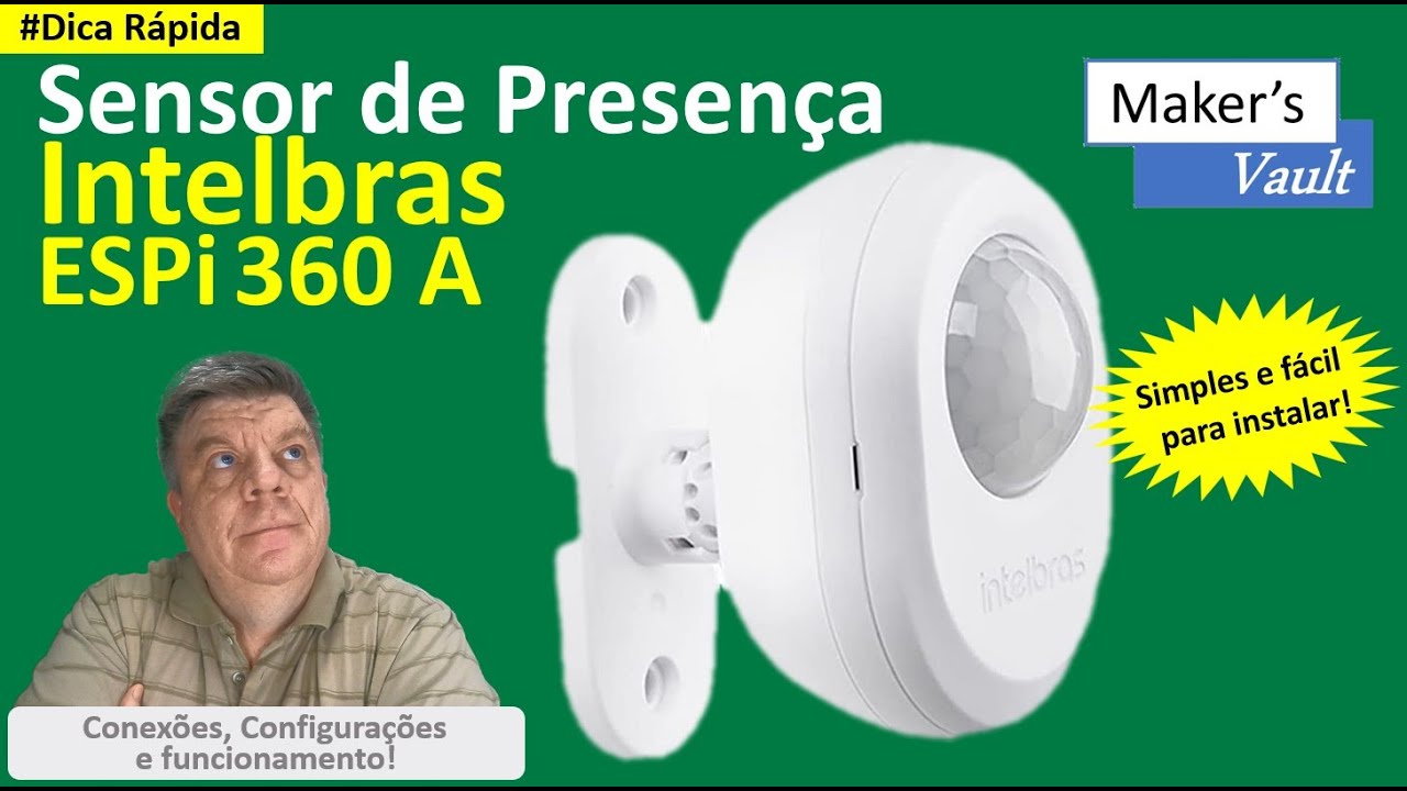 #Dica Rápida – Intelbras Sensor de Presença ESPi 360 A: Conexões, Configurações e Funcionamento!