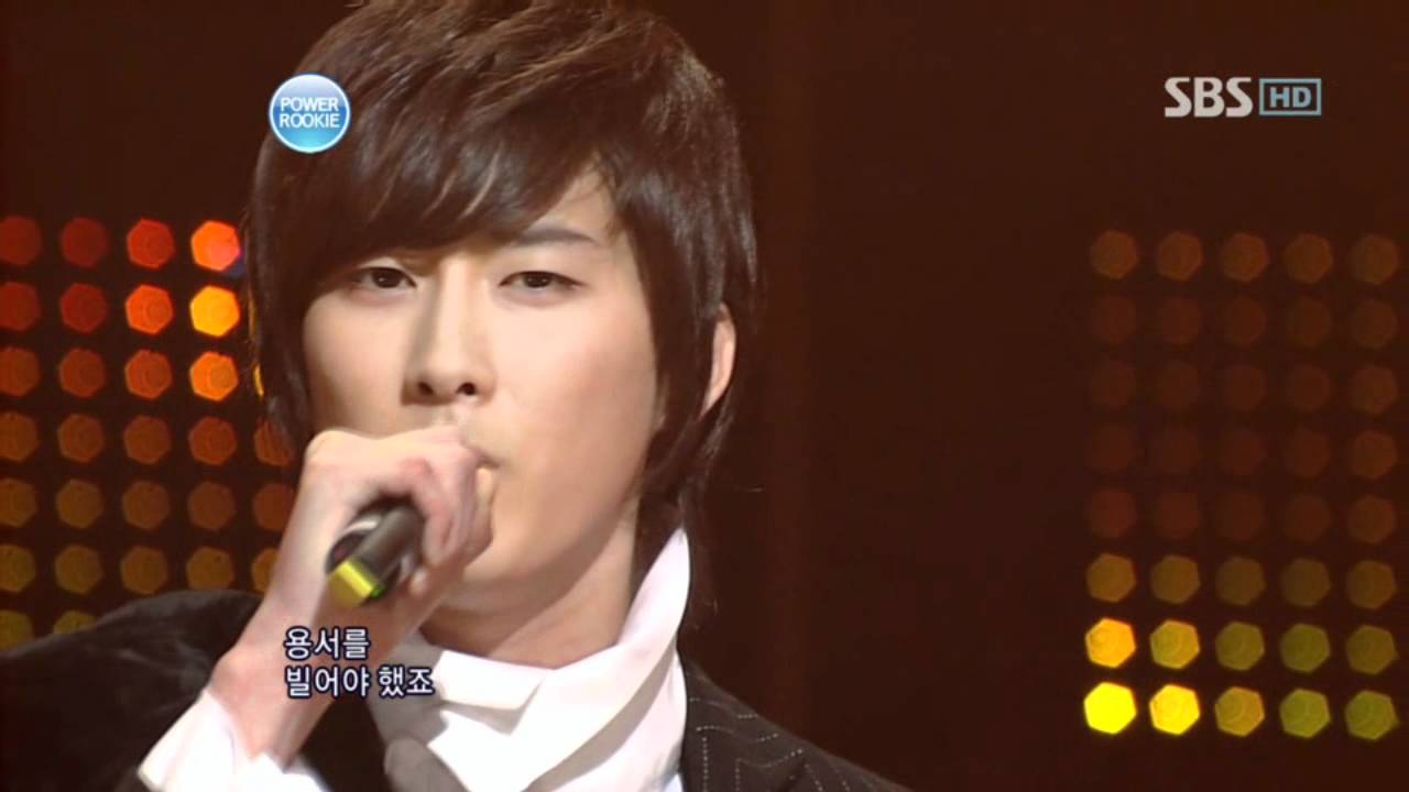 Jeong Seok - Swallowing the love (정석 - 사랑을 삼키다) @ SBS Inkigayo 인기가요 100110