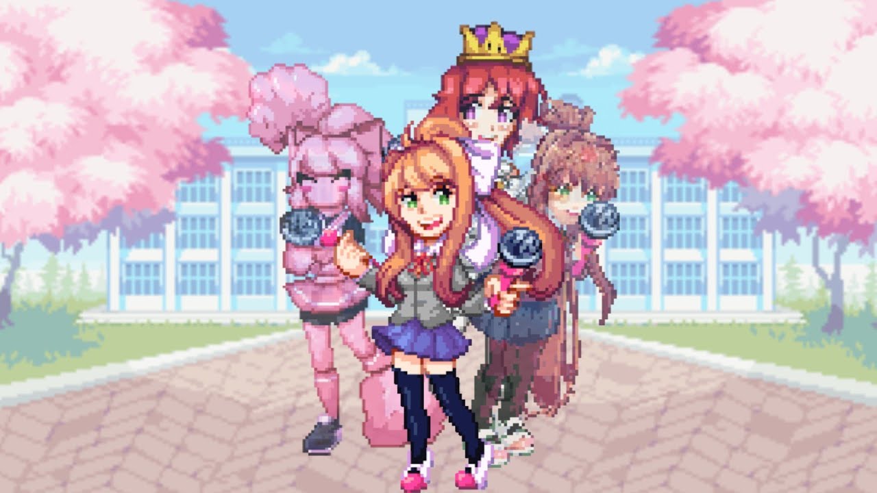 Yume No Uta (Bara No Yume But It's Monika, Monika & Monika Cover)