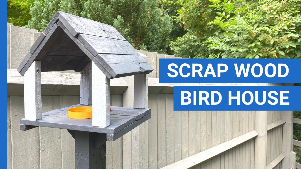 Как сделать скворечник из обрезков дерева | Простой проект своими руками