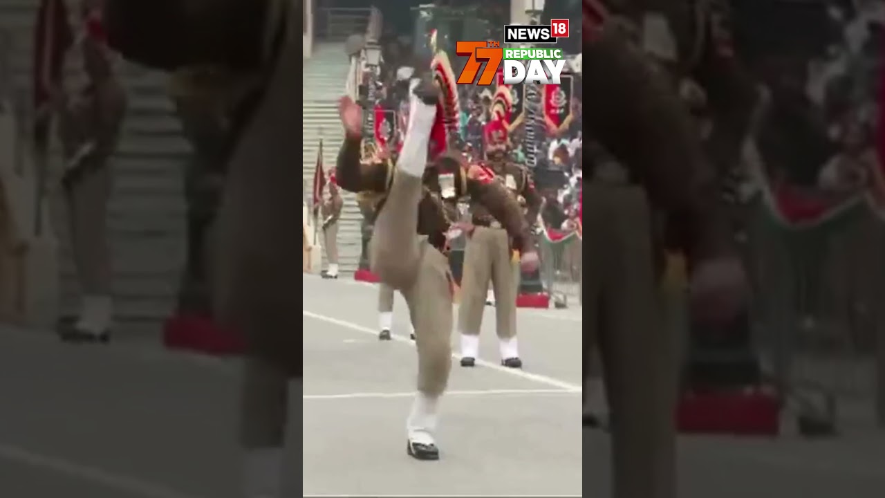 Beating Retreat Ceremony at Attari‑Wagah Border | 77th Republic Day Patriotic Display | N18S