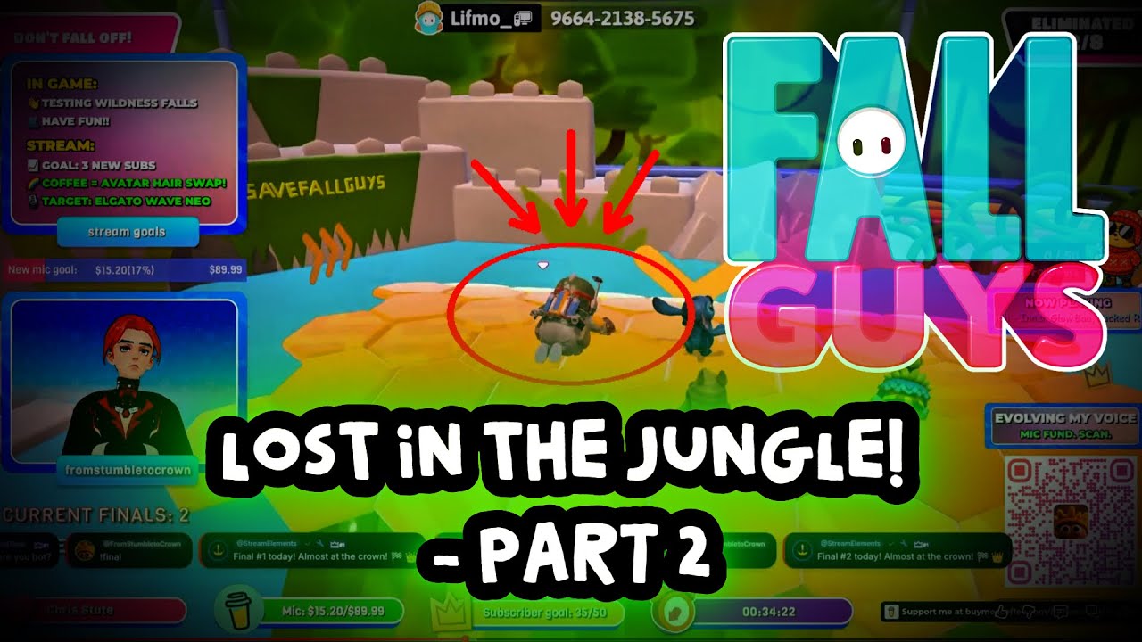 Fall Guys: 2.5 Hours of Jungle Chaos! 🌴 Let's GO! 